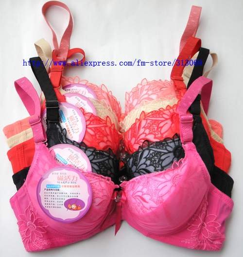 Free shipping, lady's Embroidery bra,lace bra, wholesale 2pcs/lot