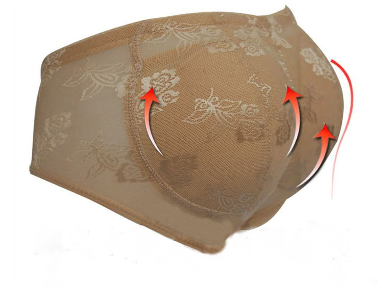 Free Shipping/lady's sexy padded underwear /Body Shaper panties/Bottoms Up lace and  floral design for women