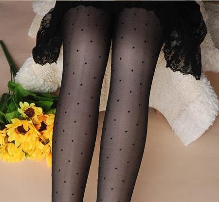 free shipping/Lady's Silk stocking,thin tights stockings Pantyhose/ sexy style/DOT print