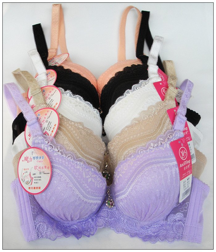Free shipping, lady's Soft oil bag adjustable pearl care bras, lace bras ,wholesale 2pcs/lot