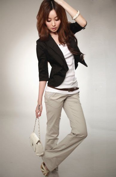 Free shipping ,lady short  jacket, women's OL office jacket , ,Women's slim blazer, female slim suits