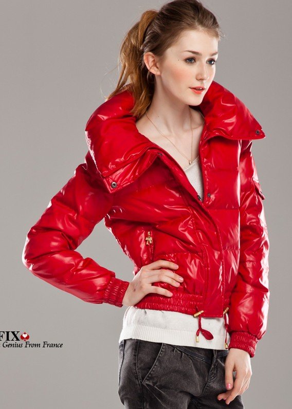 free shipping ! Lady short style leisure down jacket FYW005C