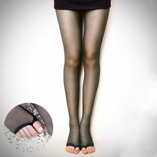 free shipping Lady ultra-thin transparent open toe socks open toe stockings lucy refers to pantyhose step foot socks 2140