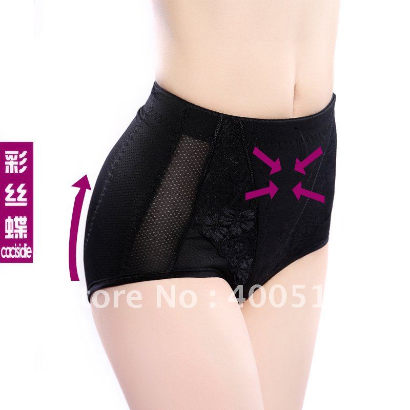 Free shipping ladys high waist abdomen butt-lifting body shaping pants body shaping pants  abdomen drawing panties 5800