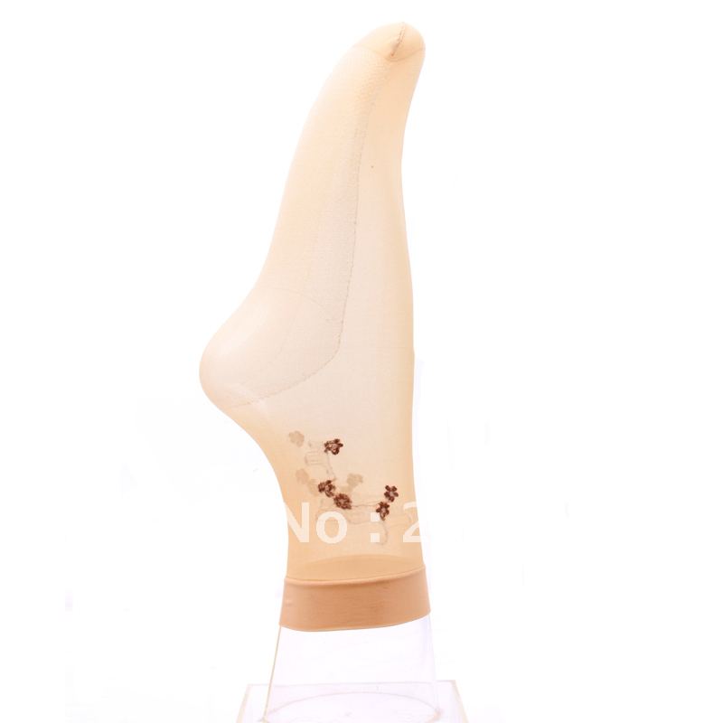 Free shipping LANGSHA stockings breathable women's jacquard sock Core-spun Yarn short stockings l1312