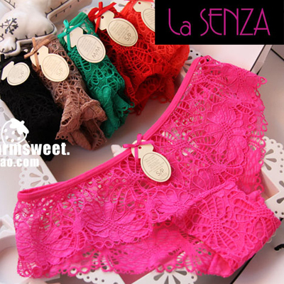 Free shipping, LASENZAA New women's sexy lace panties, lingerie, sexy panty, Pierced lace,Seamless, Brand pantie,  briefs