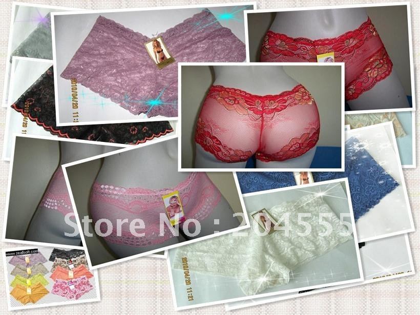 Free shipping,latest fashion lace brief,stock lady's panties sexy underwear lace panty boxer