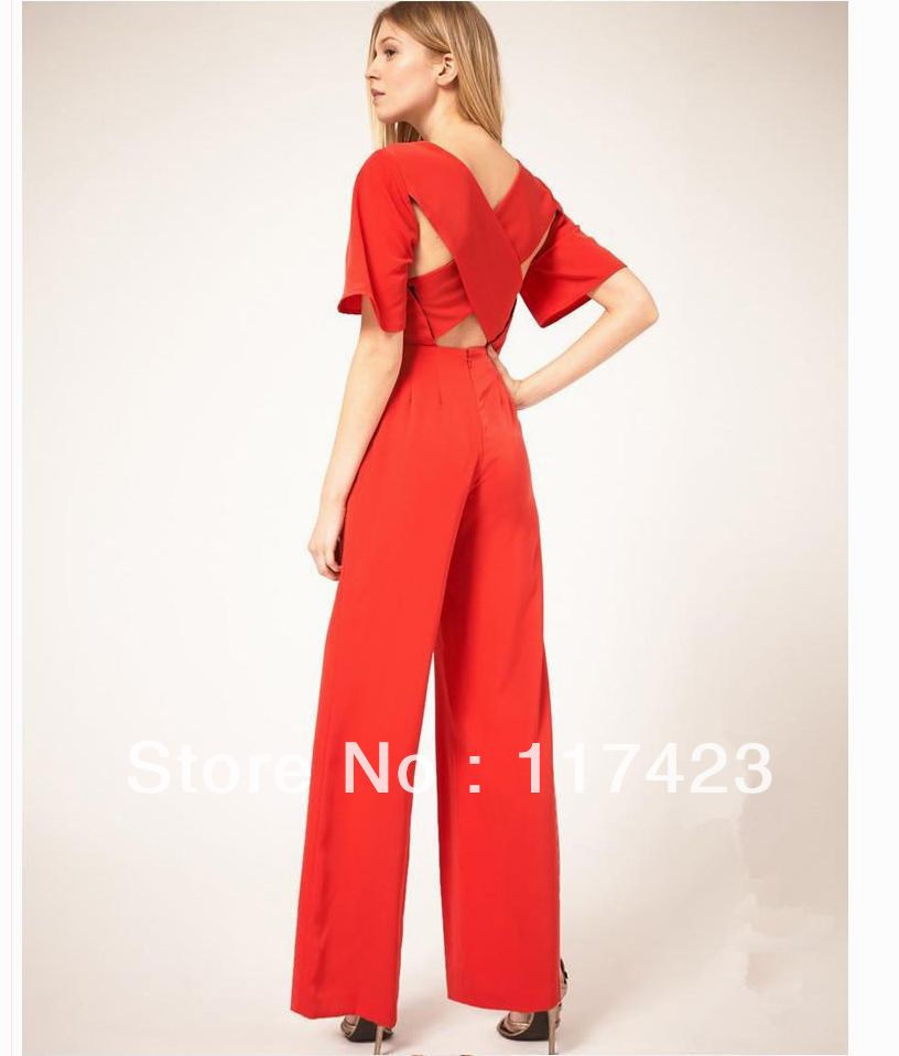 Free Shipping Latex Sexy Women's Cross Style Red Bodysuits Fashion Ladies' Casual Rompers Shrink Waist Two Colors Size-S-L E003