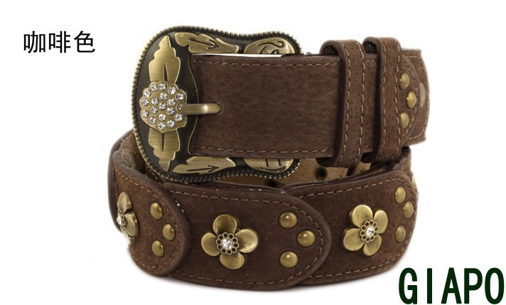 Free shipping Leather Belts,Leather Dress fashion Buckle Belt for women #7869