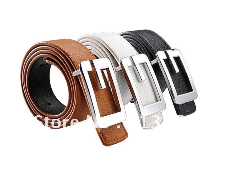 Free shipping Leather Belts,Leather Dress fashion Buckle Belt for women,A004