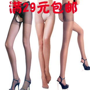free shipping Leg shaping transparent pantyhose Sexy stockings women's open-crotch rompers multicolour stockings multicolor