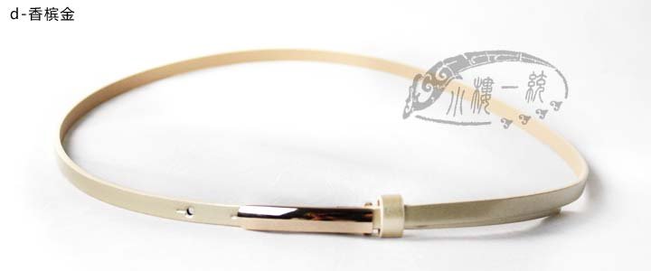 Free shipping lelegant style Women Gold Toned Buckle Patent Leather Skinny ladies belts leather belt seBT-A159 with 11 colors