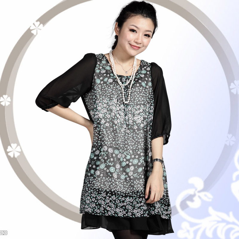 Free Shipping Lianhua golden radiation-resistant maternity dress chiffon 2012 new arrival silver fiber promotion!!