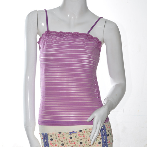 free shipping Lilac lace decoration small spaghetti strap top small vest spaghetti strap vest 005