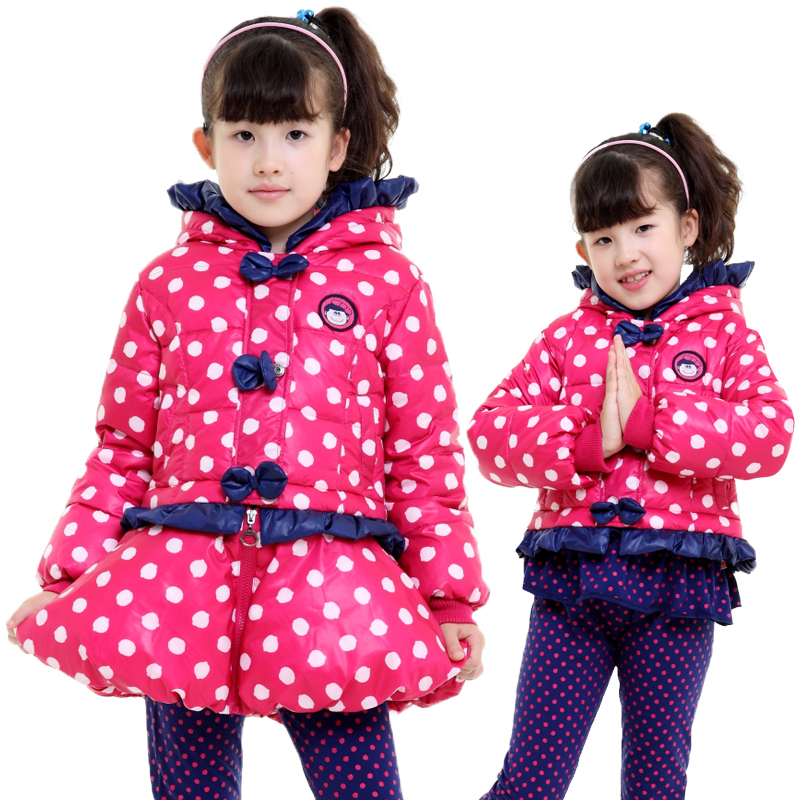 Free Shipping Long design short design random ! 1 - 6 polka dot princess twinset down coat 90 top white duck down
