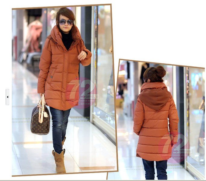 Free shipping  Long sleeve medium style cotton-padded clothes coat cotton-padded jacket dress