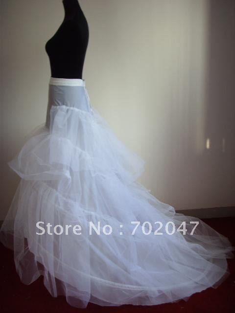 free shipping long train wedding dress petticoat for long train wedding dress