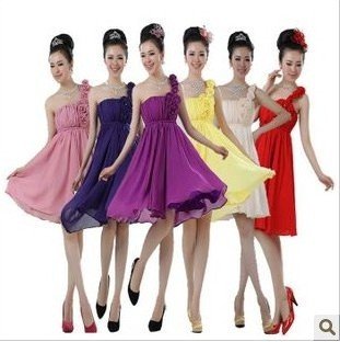 Free Shipping Lovely High Waist Cocktail Dresses Evening Bridesmaid Formal Gown Birthday Party Wear JYS-008