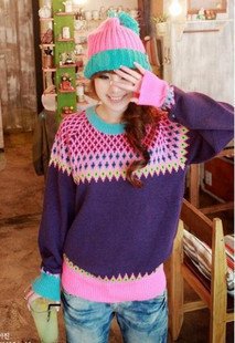 free shipping lovely style loose sweater  women sweater pullovers hot sale