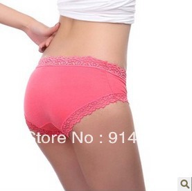 Free Shipping,Low waist underwear women modal underwear sexy lace panties low waist briefs Specials