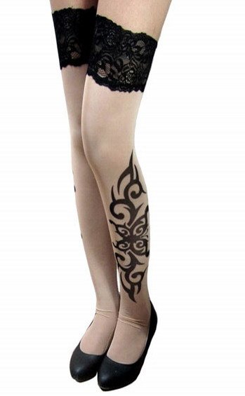 Free shipping + Lowest price Classic Tribal Inspired Tattoo Stockings