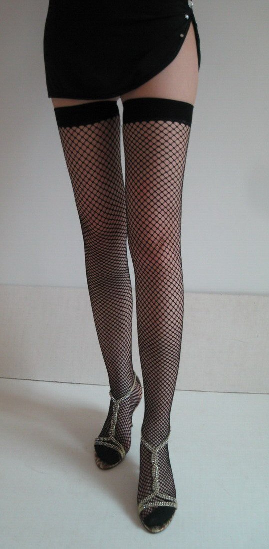 Free shipping + Lowest price New Fence Net Thigh Hi Stockings
