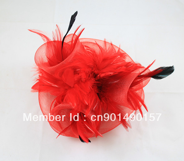 Free Shipping Luxurious Feather Tulle Wedding Bridal Headpiece/Bridal Hat LM020