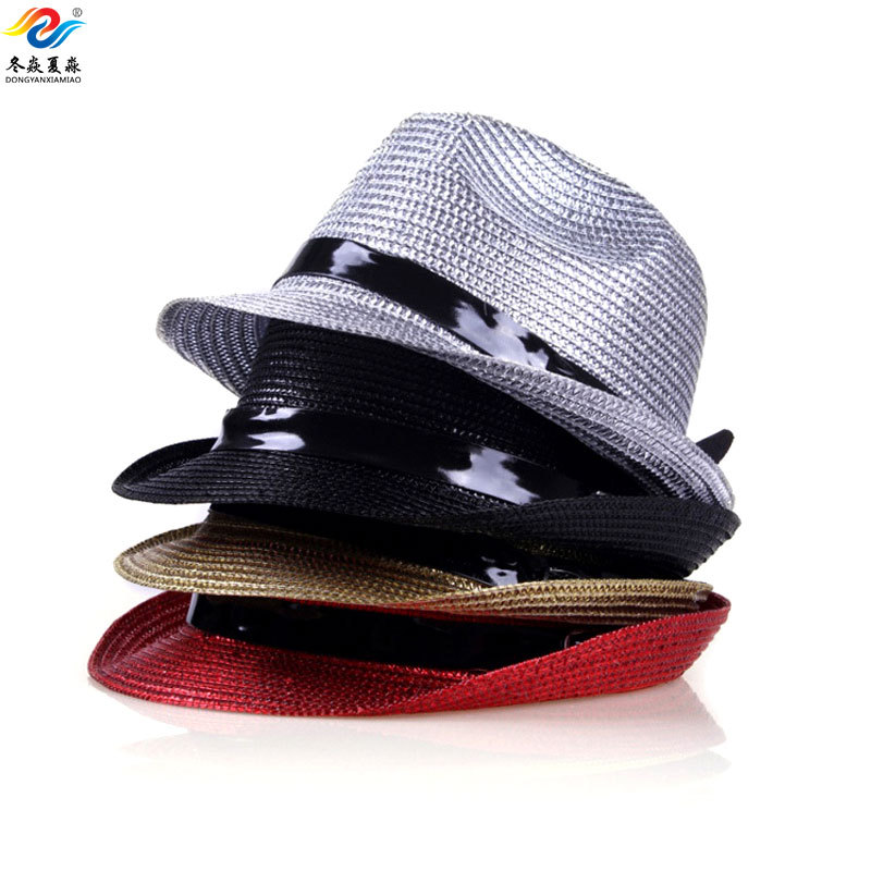Free Shipping Magic performance cap jazz hat male fashion black fedoras summer female cap
