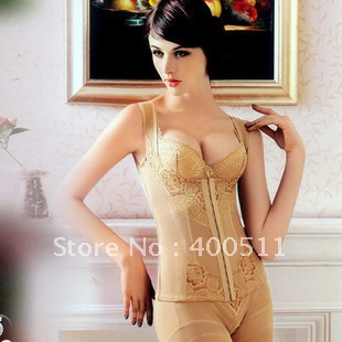 Free shipping Magic small vest abdomen drawing tiebelt comfortable sexy bustier lingerie corsets 6850