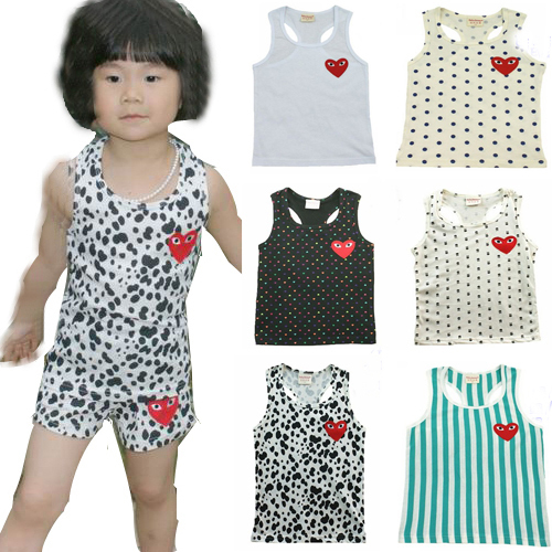 free Shipping Male female child summer vest baby sleeveless T-shirt 2012 children's clothing hot-selling cotton 1631