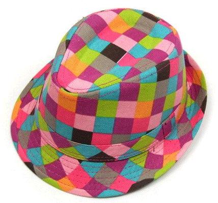 Free shipping Male spring and summer autumn child hat fedoras plaid handmade sunbonnet