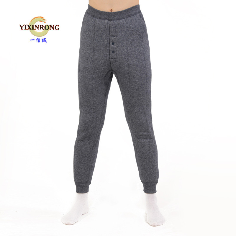 FREE SHIPPING Male thickening warm pants wool trousers cashmere pants male lambsdown trousers ON SALES