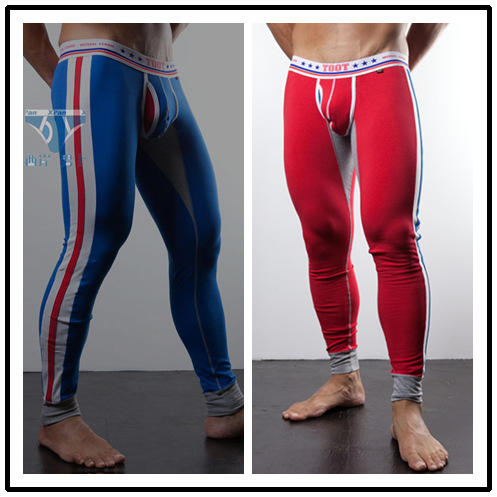 Free shipping! Male trousers color sidepiece male long johns male warm pants trousers