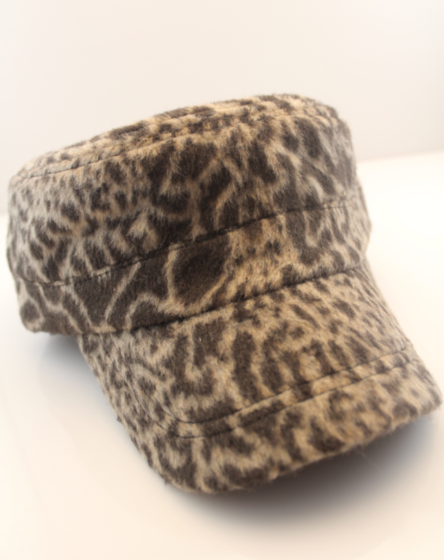 free shipping Male women's autumn and winter leopard print military hat size adjustable cadet cap navy cap casual lovers cap