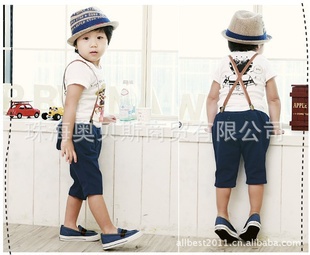 free shipping manufacturers, accusing the 2013 latest summer models for boys and girls gentleman leisure Bib 21109