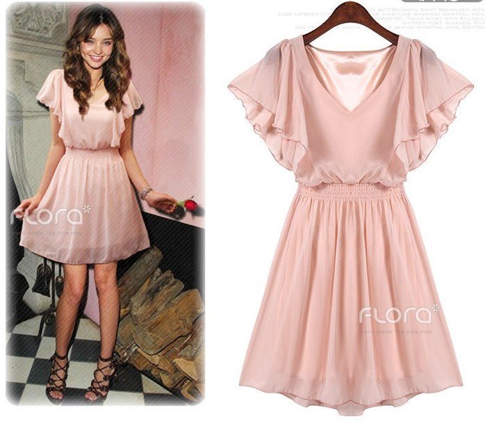 free shipping  manufacturers supply  new fashion women's chiffon dress MOQ 1PC#525-B565