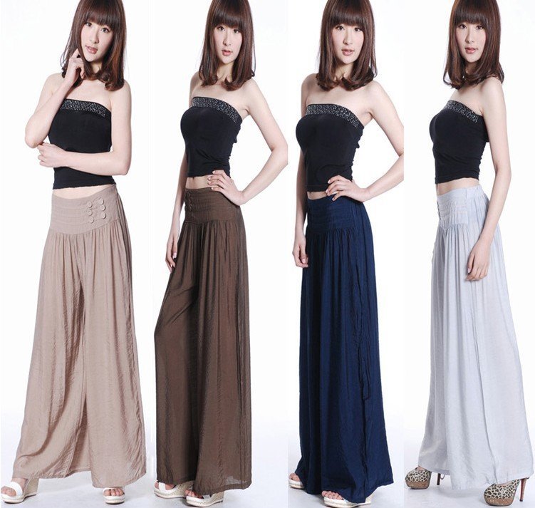 free shipping manufacturers supply women's fashion Casual skirt pants wide leg pants