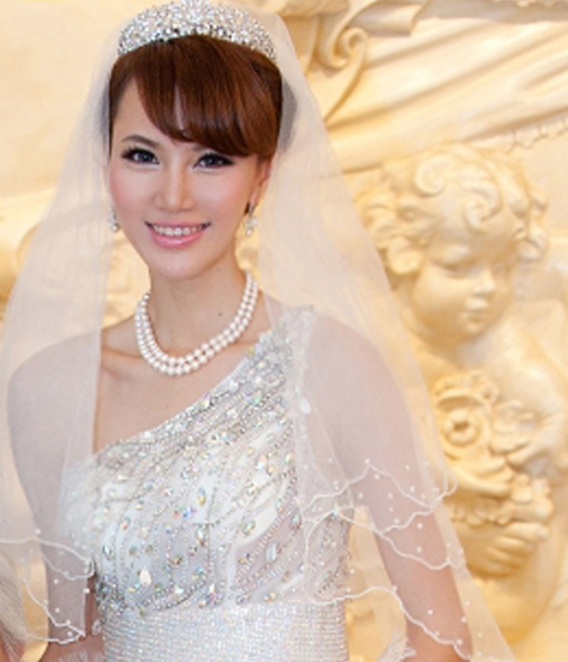 Free shipping Marry me pearl beautiful veil star style big