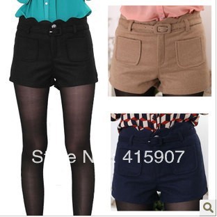 Free shipping! Material pure color A shorts bootcut Three size Four  color