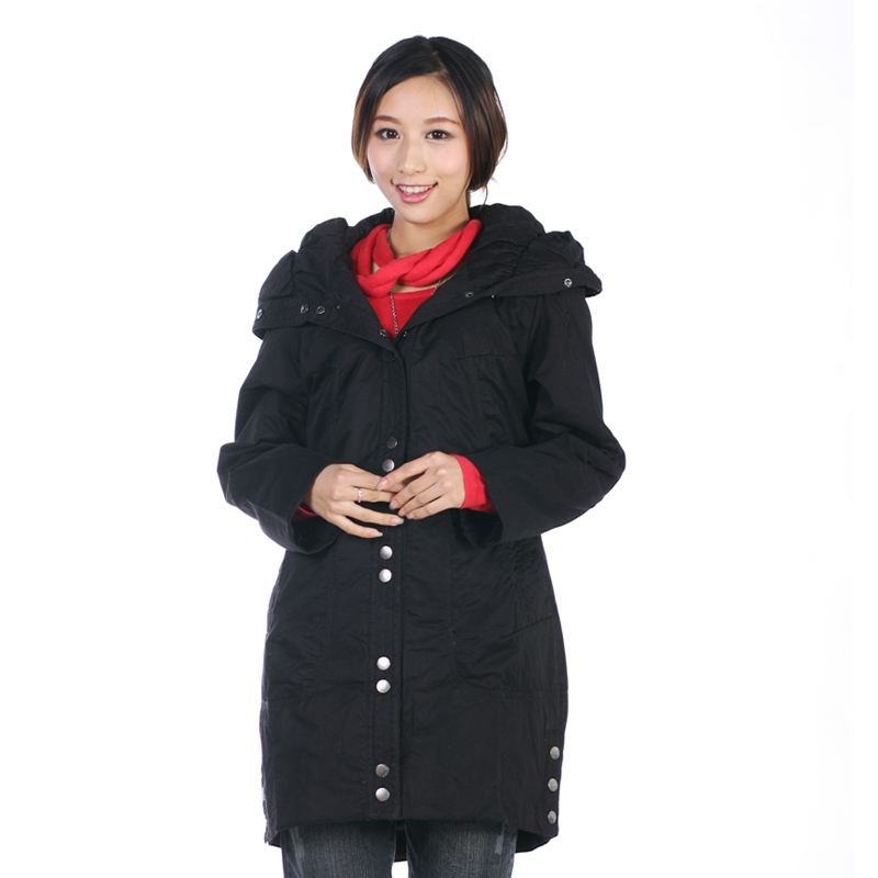 Free shipping Maternity autumn and winter top light trench 100% cotton maternity outerwear wadded jacket promotion!