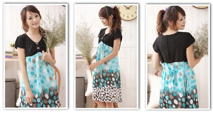 free shipping Maternity Clothes 2011 Summer New Arrival Cotton Gravida Dress
