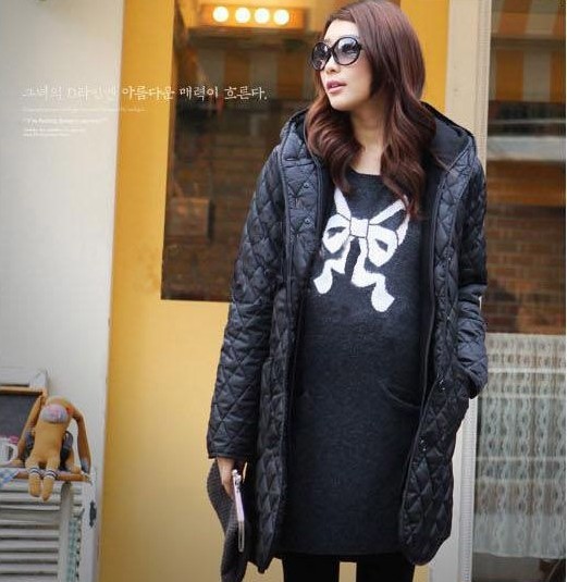 Free Shipping Maternity clothing autumn and winter removable liner maternity trench maternity outerwear