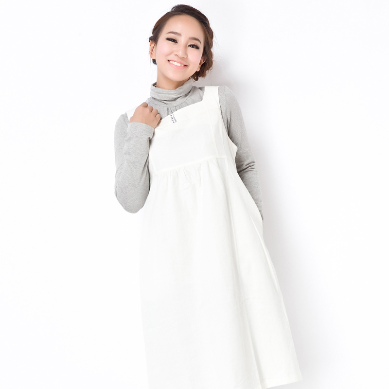 Free shipping Maternity clothing autumn exquisite maternity dress fashion solid color maternity tank dress one-piece dress