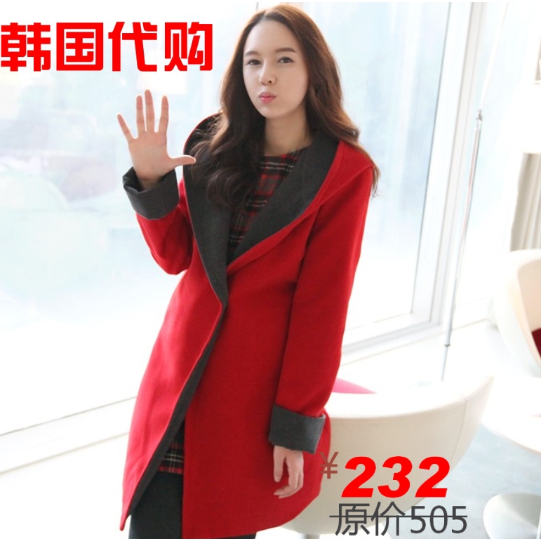 Free shipping Maternity clothing happymaman 2012 winter wadded jacket thickening outerwear woolen overcoat promotion!