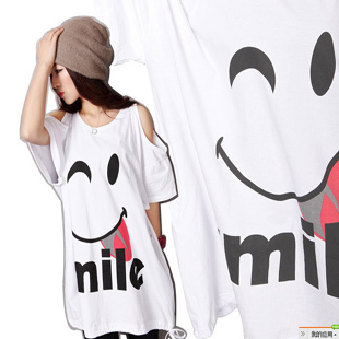 Free shipping Maternity clothing maternity t-shirt o-neck short-sleeve summer maternity fashion maternity top 120810