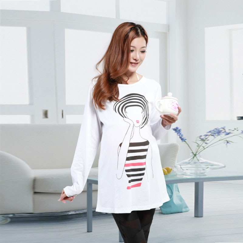 Free shipping Maternity clothing maternity top autumn long-sleeve fashion maternity basic shirt long-sleeve T-shirt b11