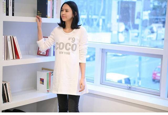 Free shipping Maternity clothing pure maternity t-shirt basic shirt Pregnant women long sleeve T-shirt