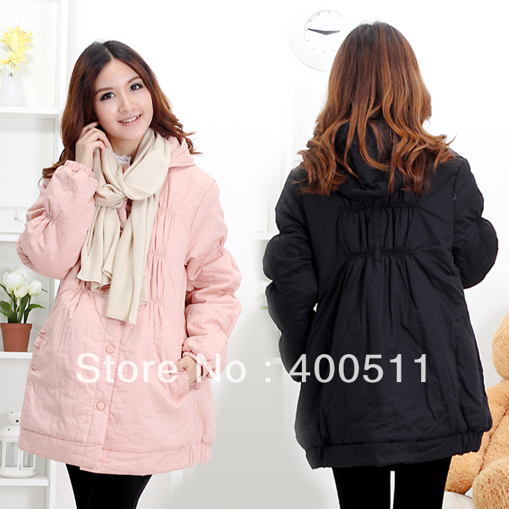 free shipping Maternity cotton-padded jacket fashion maternity clothing winter puff sleeve thickening thermal outerwear 105