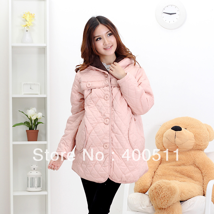 free shipping Maternity cotton-padded jacket fashion winter crimping maternity outerwear 101