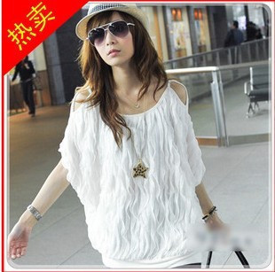 free shipping Maternity summer 2013 maternity t-shirt chiffon shirt strapless maternity top